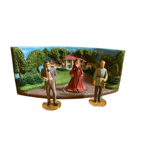 83 - A Boxed Corgi Toys 'Gone With The Wind' 1990s movie / film ceramic resin diorama with metal figures,... 