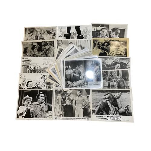 84 - A collection of vintage film stills of press, cinema lobby publicity movie stills, and photographs i... 