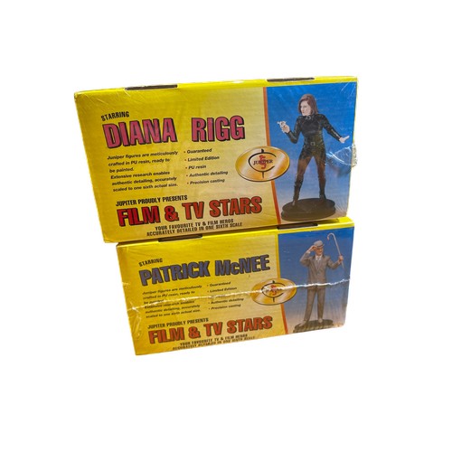 86 - Two Vintage Juniper Co. 'The Avengers' film TV series stars figure model kits, 'Steed & Mrs Peel... 