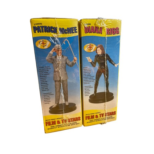 86 - Two Vintage Juniper Co. 'The Avengers' film TV series stars figure model kits, 'Steed & Mrs Peel... 