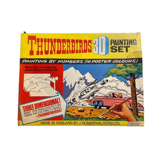 87 - A 1964 boxed Thunderbirds 3D painting set Gerry Anderson TV21 TV toy,  42 x 31.5 x 3.5cm.Fantastical... 