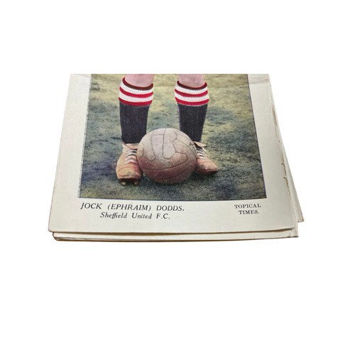 88 - A collection of 88 vintage 1920s 1930s Topical Times (Long) football / soccer player cards, includin... 