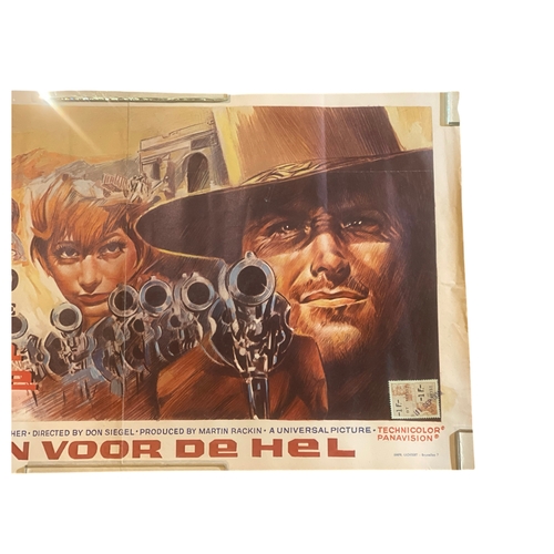 108 - An original 1971 Clint Eastwood 'Two Mules For Sister Sarah', Belgium, dir. by Don Siegel, Western m... 