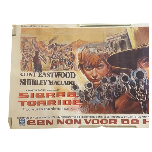 108 - An original 1971 Clint Eastwood 'Two Mules For Sister Sarah', Belgium, dir. by Don Siegel, Western m... 