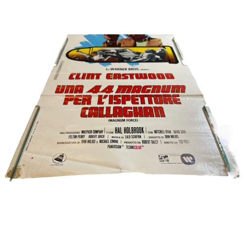 109 - An original 1973 'Magnum Force' Italian Clint Eastwood, movie / film poster, dir. by Ted Post, 33.5x... 