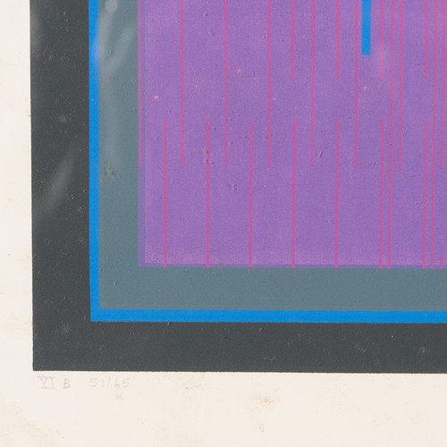 202 - Gordon Appelbe Smith (British/Canadian 1919-2020), 'Blue Presence', c1968, limited edition silkscree... 