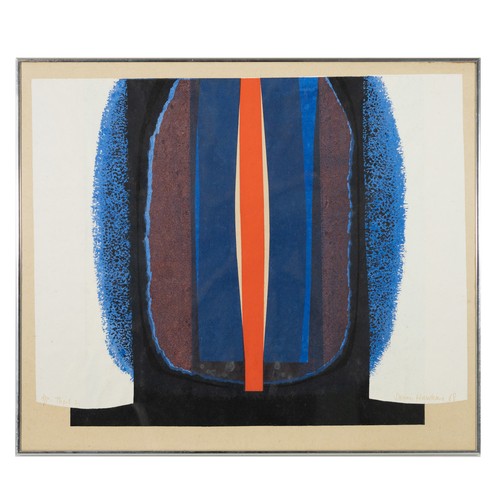 201 - Dennis Hawkins (British 1925-2001), 'Thgil I', 1968, limited edition silkscreen on paper, signed in ... 