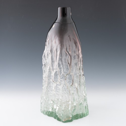 110 - An extremely rare Michael Harris for Mdina Glass large tapering textured bottle or lampbase, designe... 