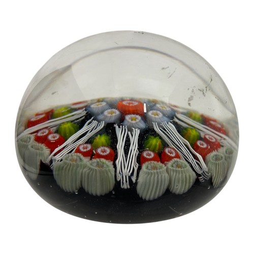 77 - Five medium Strathearn P.8 radial millefiori dome paperweights, diameter 6.7cm, height 5.7cm (5)