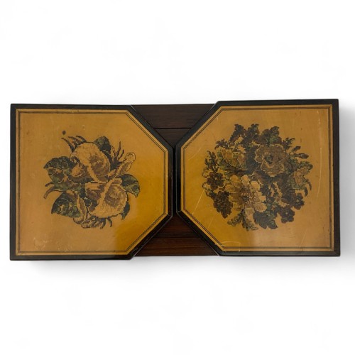 216 - Two Tunbridge ware book slides by Thomas Barton circa 1880, both have the same dimensions: unextende... 