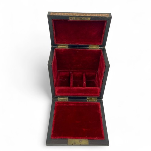 212 - A Tunbridge Ware gentleman’s cologne box designed by Thomas Barton possibly from working for Edmund ... 