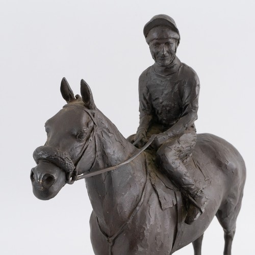 180 - Enzo Plazzotta (1921-81), 'In The Parade Ring', limited edition patinated cast bronze of a horse and... 