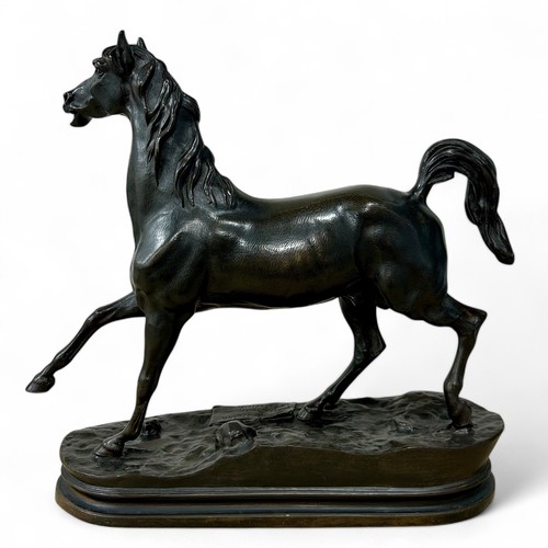 171 - Jules Moigniez (1835-1894), 'Chief Baron Par the Baron Caladénia', patinated cast bronze sculpture o... 