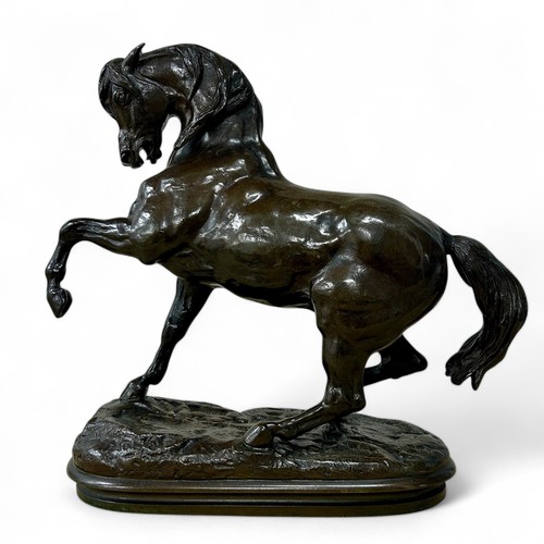 173 - Antoine-Louis Barye (French, 1795-1875), ‘Cheval Turc No.2, Antérieur Gauche Levé, Terasse Ovale’ (T...