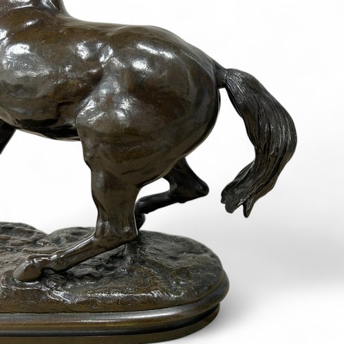 173 - Antoine-Louis Barye (French, 1795-1875), ‘Cheval Turc No.2, Antérieur Gauche Levé, Terasse Ovale’ (T... 