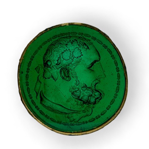 114 - Five late 18th century to 19th century Classical 'Grand Tour' type oval glass 'intaglios' or 'Tassie... 