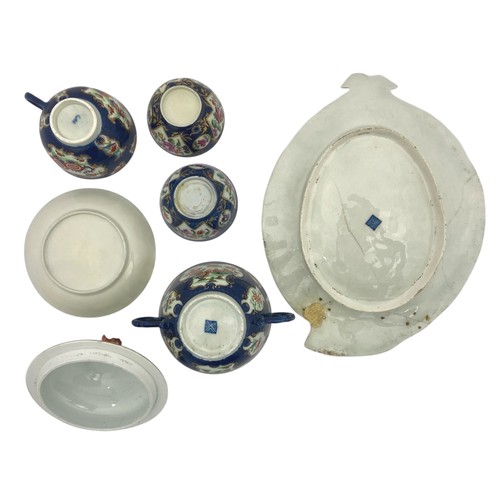 15 - A collection of Worcester Porcelain scale blue and other blue grounds, the group includes a Worceste... 