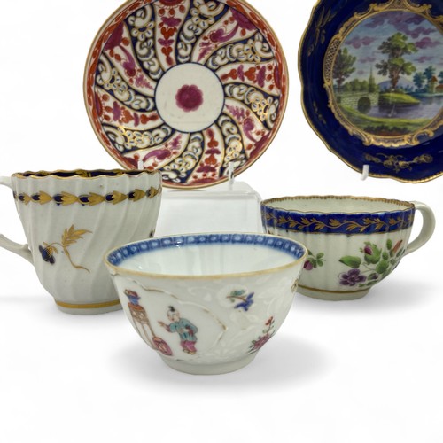 16 - A group of Worcester Porcelain tea bowls and coffee cups, including a 'Pu Tai' coffee cup, a Flight ... 