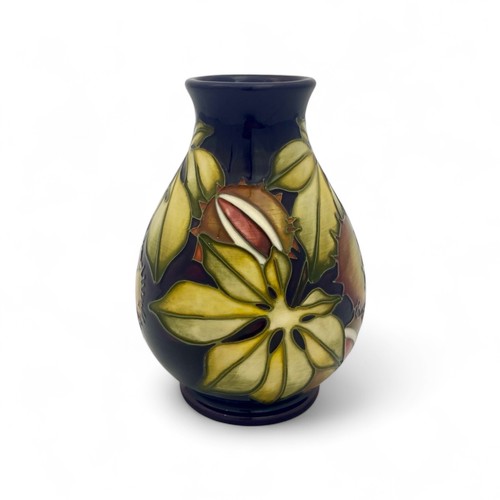 37 - A small Moorcroft ‘Endangered Species’ pattern baluster vase designed by Kerry Goodwin in 2011, limi... 