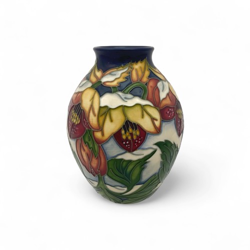 40 - A Moorcroft ‘Hellebore’ pattern vase designed by Rachel Bishop for Christmas 2008, numbered 103, wit... 