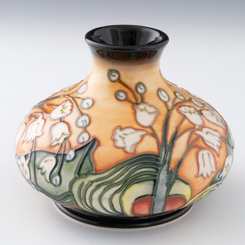 41 - A Moorcroft ‘Lily of the Valley’ pattern vase designed by Emma Bossons, limited edition  as a Millen... 