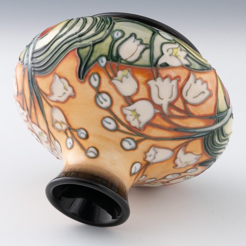 41 - A Moorcroft ‘Lily of the Valley’ pattern vase designed by Emma Bossons, limited edition  as a Millen... 