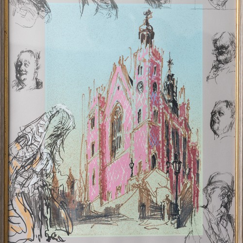 204 - Feliks Topolski (Polish/British 1907-1989), 'Lincoln's Inn' or 'Inns of Court', 1985, limited editio... 