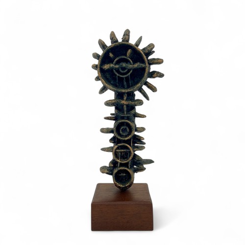 181 - John Stockle (British 1928-2000), a midcentury modern composition totem-like sculpture, finished in ... 