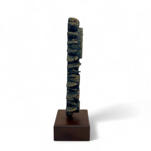 181 - John Stockle (British 1928-2000), a midcentury modern composition totem-like sculpture, finished in ... 