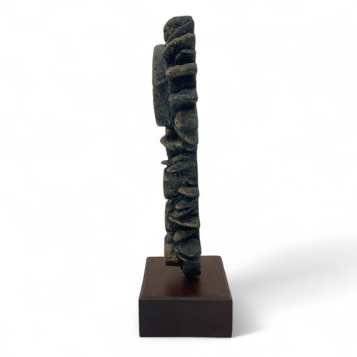 181 - John Stockle (British 1928-2000), a midcentury modern composition totem-like sculpture, finished in ... 