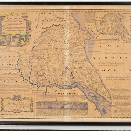 207 - A set of three 18thC Emanuel Bowen maps of Yorkshire, comprising 'An ACCURATE MAP of the NORTH RIDIN... 