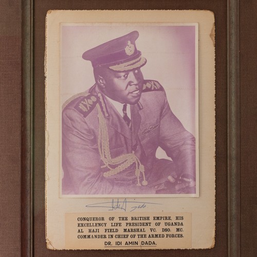 233 - Idi Amin Dada Oumee (1925-2003), military officer and former President of Uganda from 1971-79, a rar... 