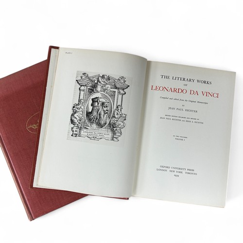 227 - ‘The Literary Works Of Leonardo Da Vinci’, by Jean Paul Richter, second edition revised and enlarged... 