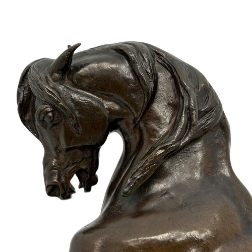 173 - Antoine-Louis Barye (French, 1795-1875), ‘Cheval Turc No.2, Antérieur Gauche Levé, Terasse Ovale’ (T... 