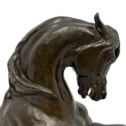 173 - Antoine-Louis Barye (French, 1795-1875), ‘Cheval Turc No.2, Antérieur Gauche Levé, Terasse Ovale’ (T... 