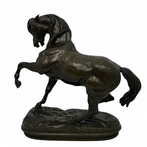 173 - Antoine-Louis Barye (French, 1795-1875), ‘Cheval Turc No.2, Antérieur Gauche Levé, Terasse Ovale’ (T... 