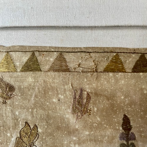 368 - A large and rare 19thC or early 20thC Balinese, Indonesian embroidered Ider Ider narrative temple ha... 