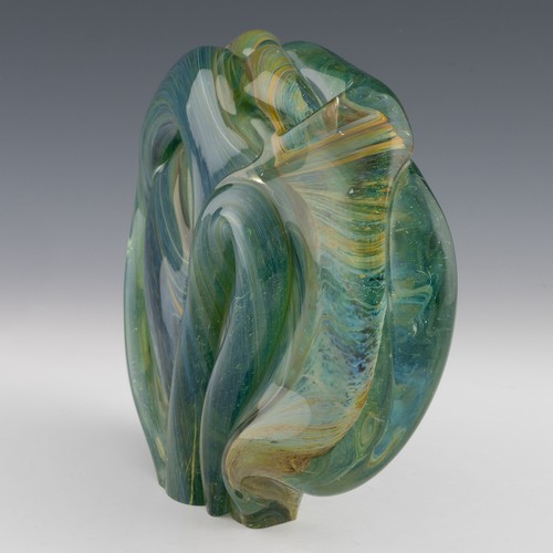 79 - A very rare early Mdina Glass 'Sculpture', designed, signed and made by Michael Harris in 1970, the ... 