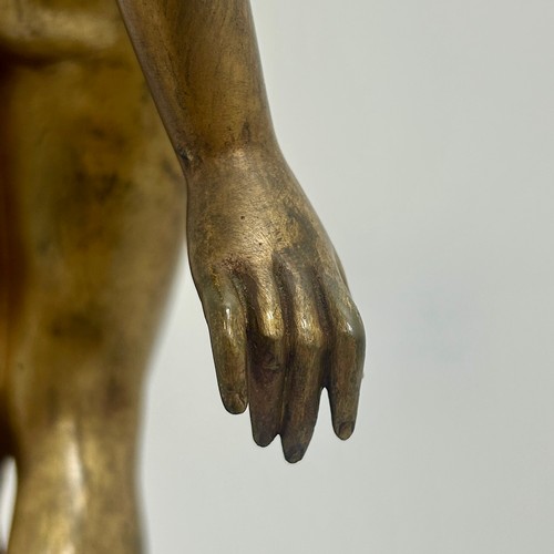 274 - A 1930s French Art Deco 'Message of Love' gilded bronze figurine, designed by Pierre Le Faguays (189... 