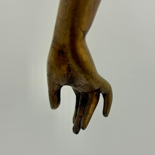 274 - A 1930s French Art Deco 'Message of Love' gilded bronze figurine, designed by Pierre Le Faguays (189... 