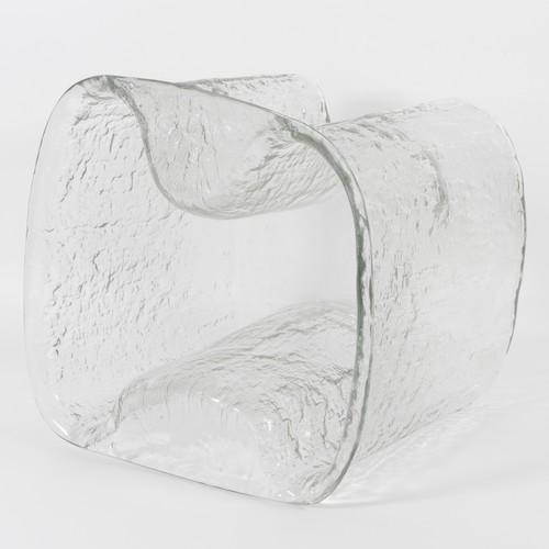 31 - A rare late 1960s Finnish Iittala 'Finlandia' textured 'Satula' (Saddle) sculpture, no.3380, designe... 