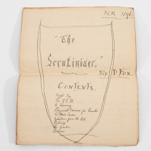A group of unique and entirely charming Victorian handwritten ...