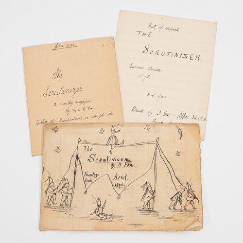 A group of unique and entirely charming Victorian handwritten ...