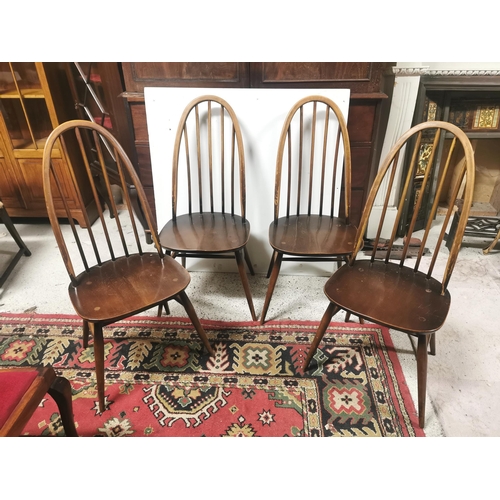 36 - Set of 4 Ercol Kitchen Chairs, with hooped backs