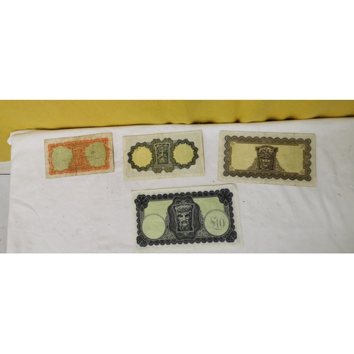 460 - 4 X Lady Lavery Series Irish Bank Notes -  10sh (1968), £1 (1976), £5 (1975), £10 (1976), (£10 is cr... 