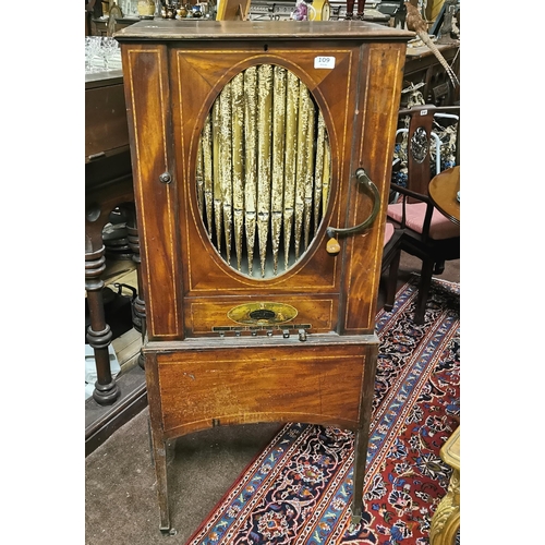 109 - Regency Period Barrell Organ made by Broderip & Wilkinson, Hay Market London, painted patented mark,... 