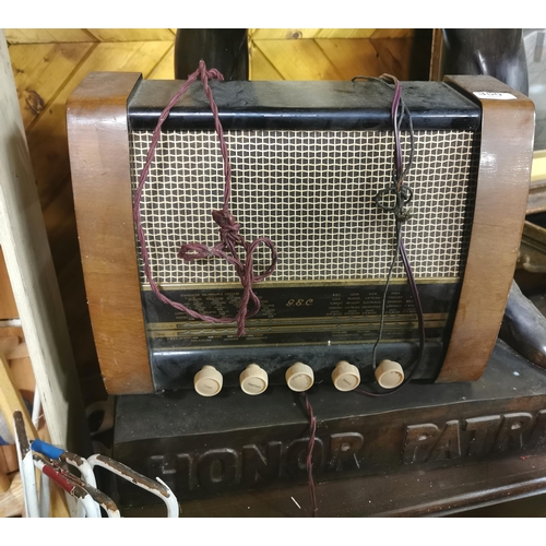 350 - Vintage Era Valve Radio, electric, G.E.C