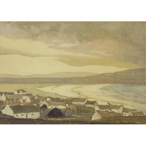 152 - Paul Henry (early) Print West of Ireland, mounted and framed, 35cmH x 43cmW