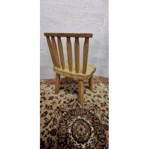 16 - Small Pine Shaker-Style Babys Chair, dowelled joints