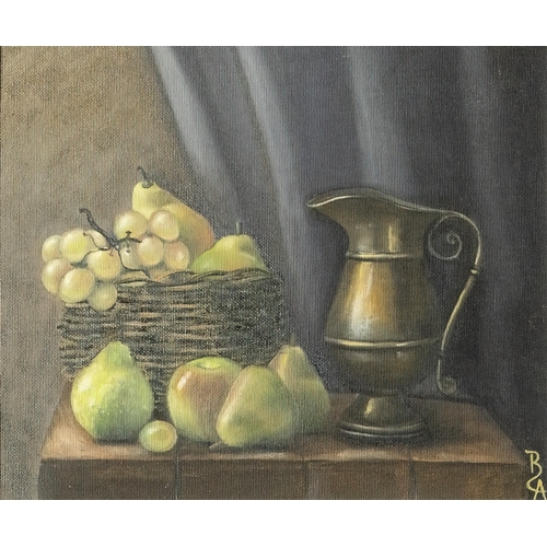 164 - BERNARD C. ALLISON, Still Life, oil on board, Period Table Top, H24 x 29cmW